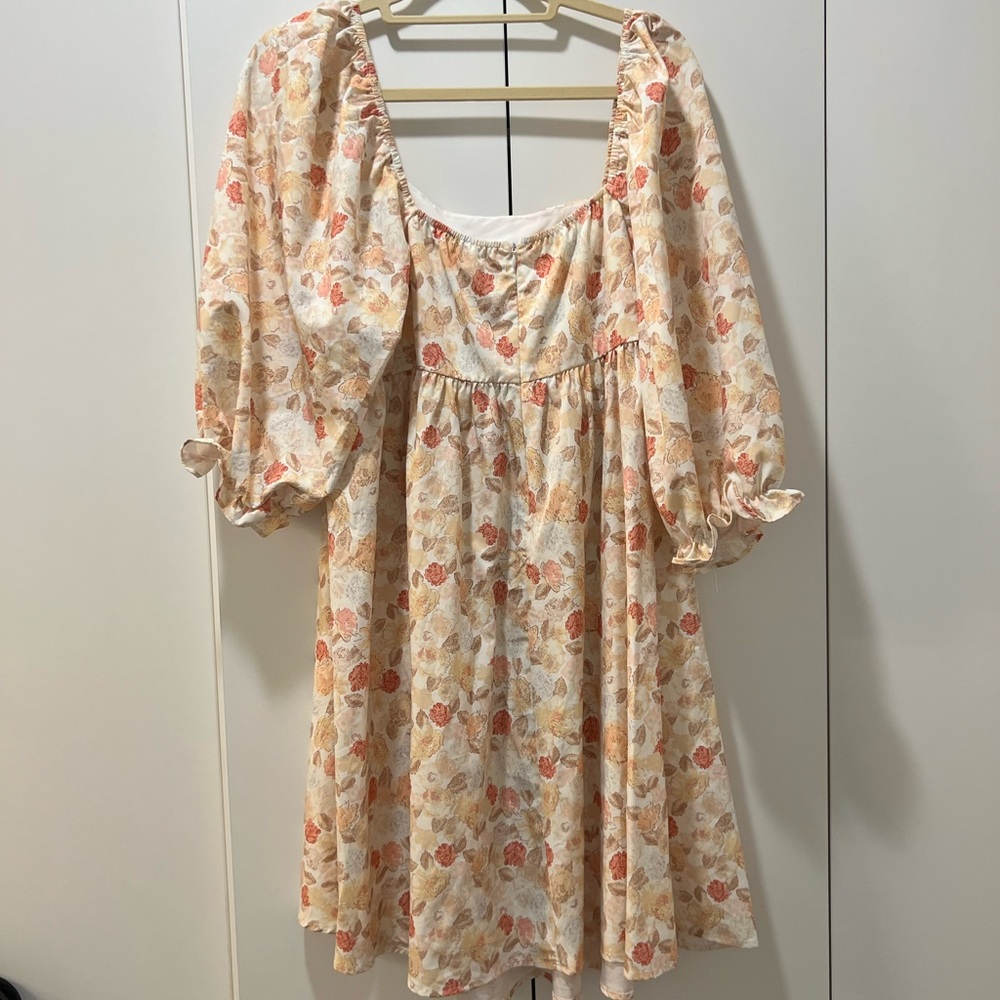 Ivory Floral Dress